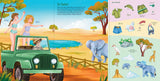Libro de pegatinas para vestir muñecas de vacaciones