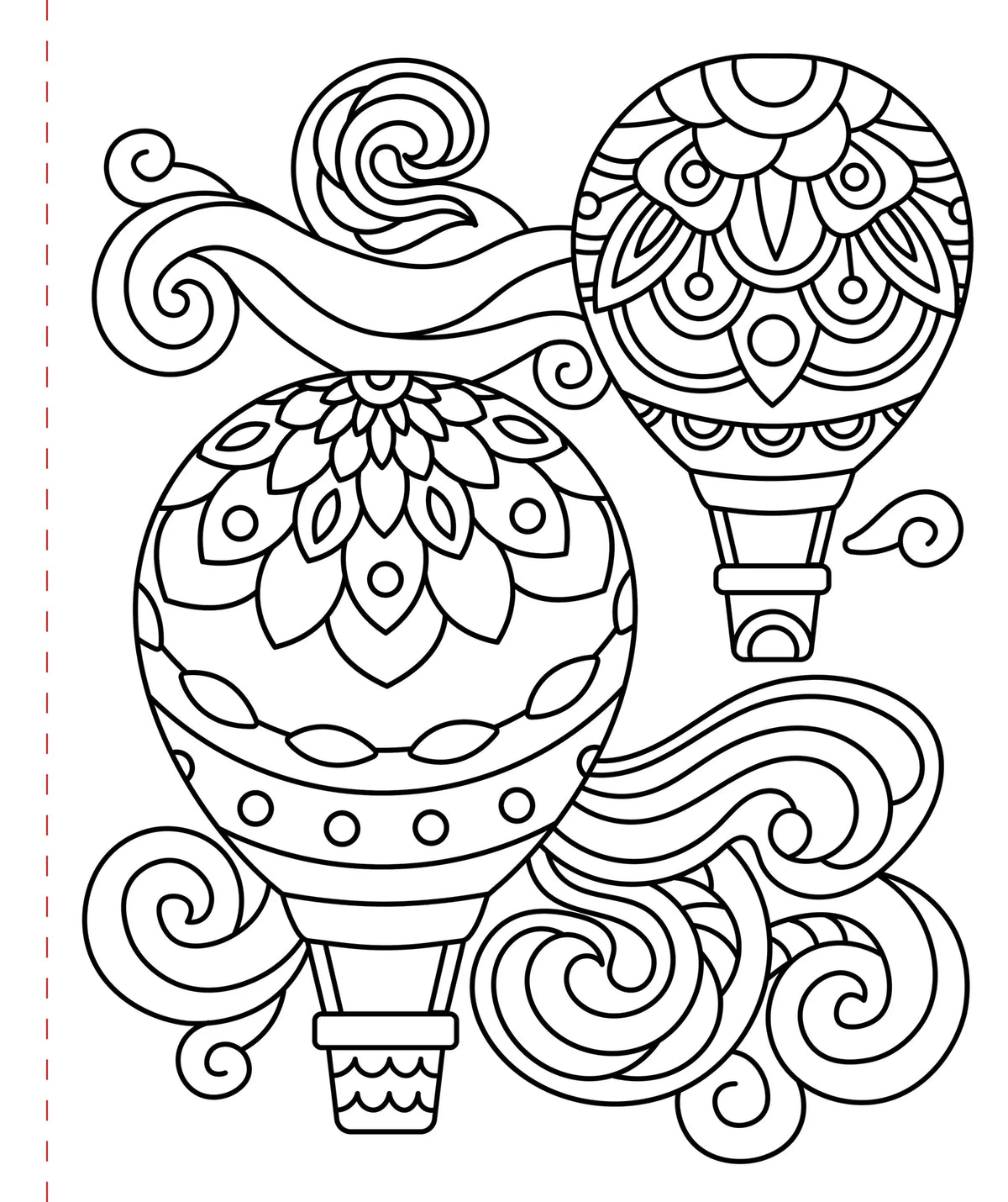 Large Print Coloring Book - Stress-Relief