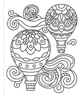 Large Print Coloring Book - Stress-Relief