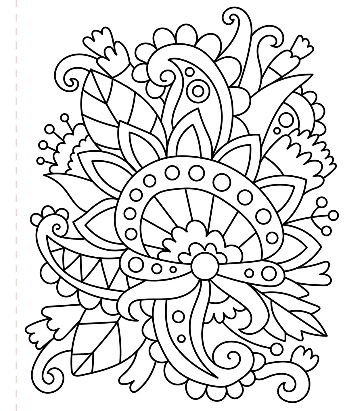 Large Print Coloring Book - Stress-Relief