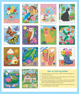 Large Print Color-by-Sticker Book: Calming Creations