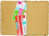 Agenda semanal floral dorada 2023