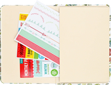 Agenda semanal floral dorada 2023