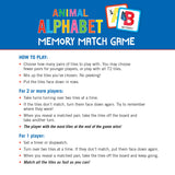 Animal Alphabet Memory Match Game (Set of 72 cards)