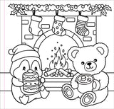Color Me Cozy Christmas Adult Coloring Book