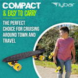 Flybar Wheels Skateboard Plástico Crucero led 22 Negro y Amarillo