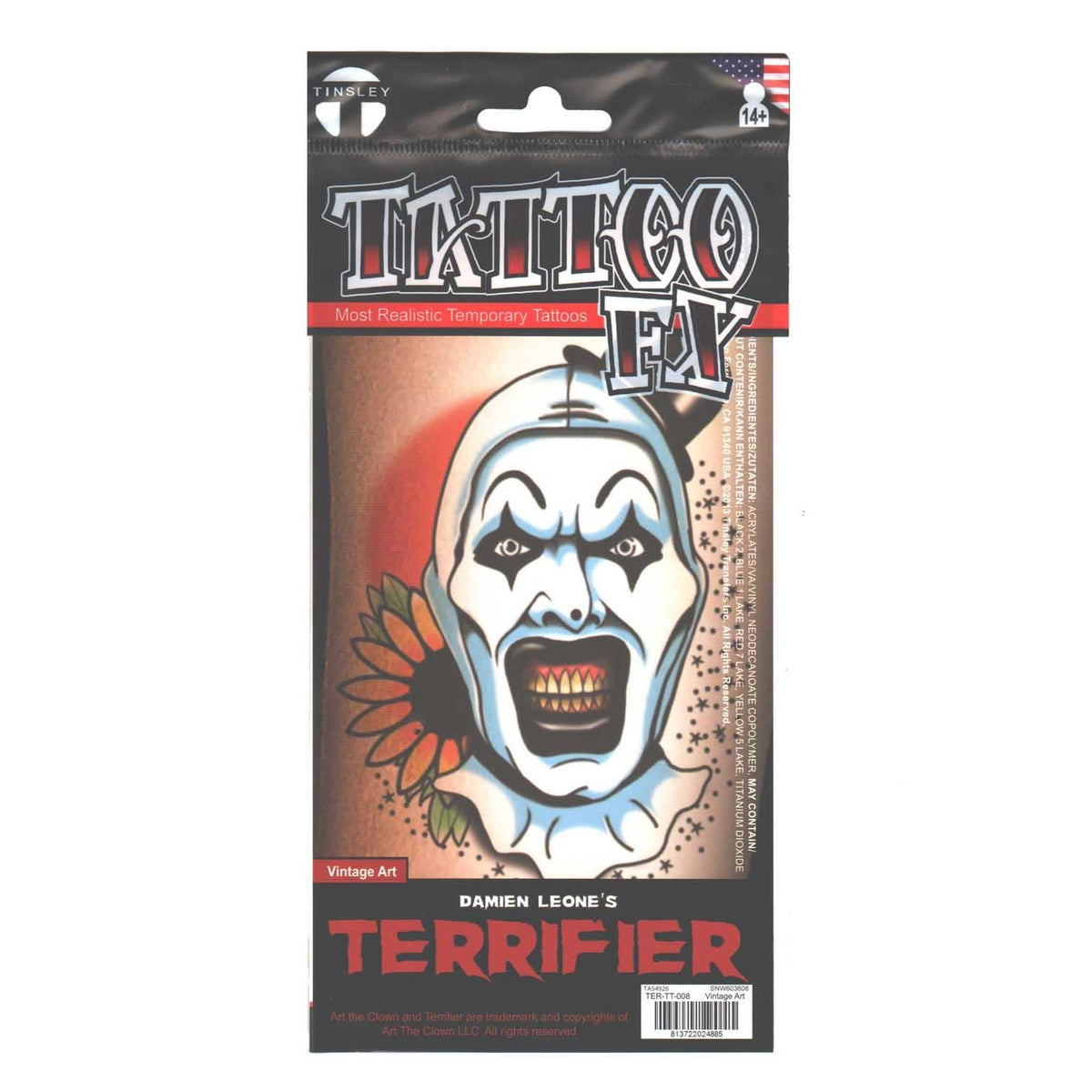 Terrifier 3 - Tatuaje - Arte vintage