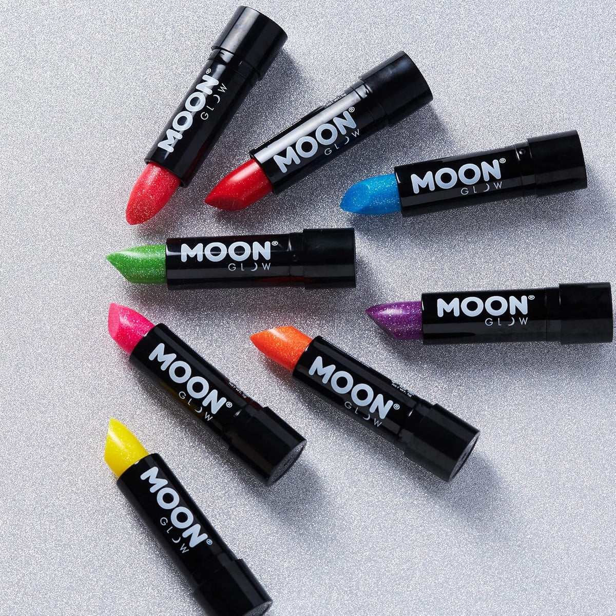 Neon UV Glitter Lipstick,5g Yellow