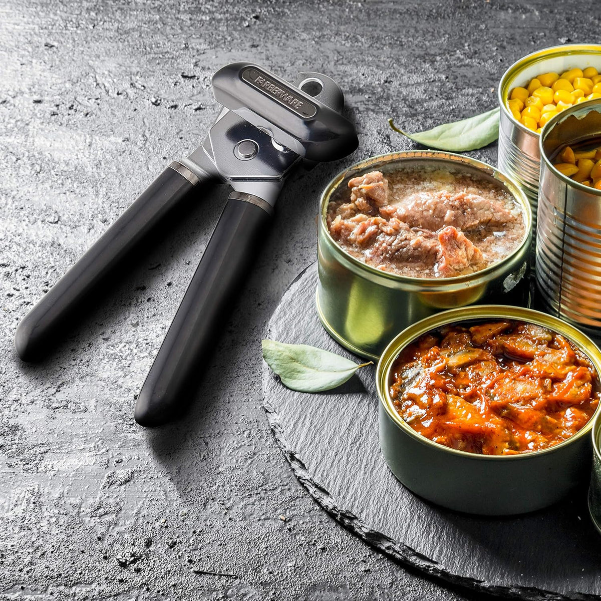 Basic Deluxe Can Opener Black