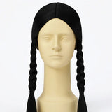 Goth Girl Braided Pigtail Wig
