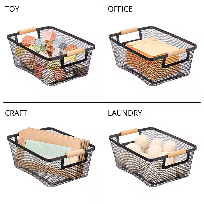 Basket - Medium Black/Natural
