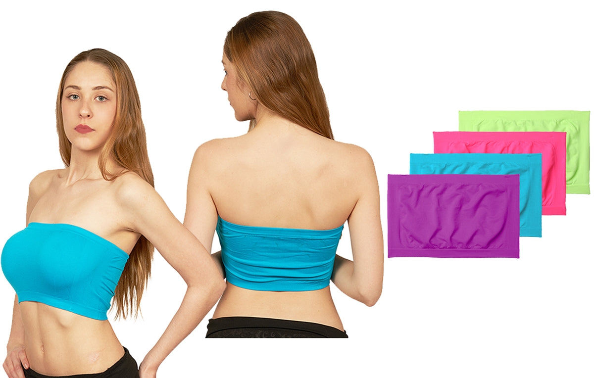 Sujetador Bandeau de Ropa Interior Sin Costuras