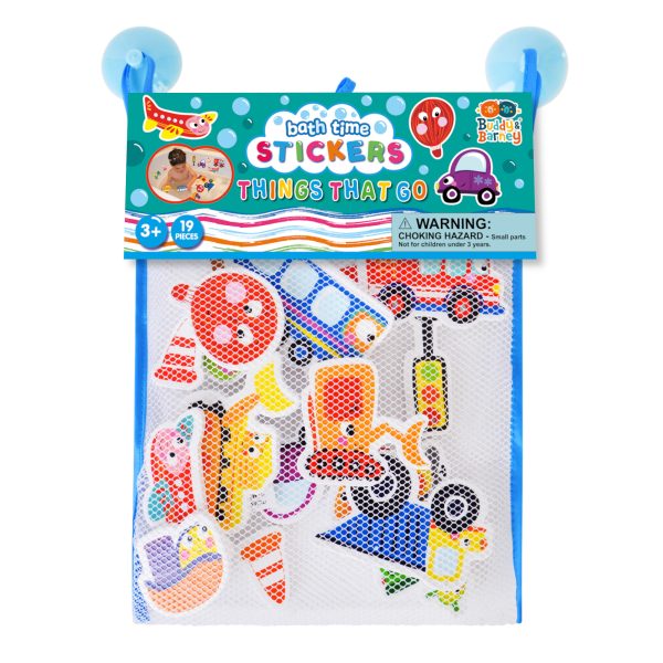 Bath Stickers with Header Card – Things That Go