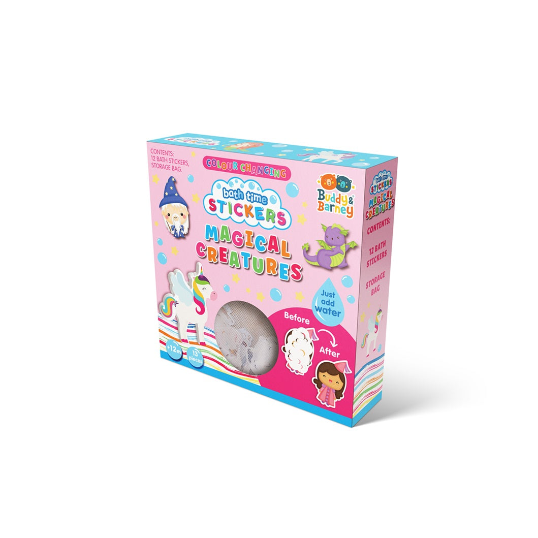 Colour Changing Bath Stickers Magical Creatures