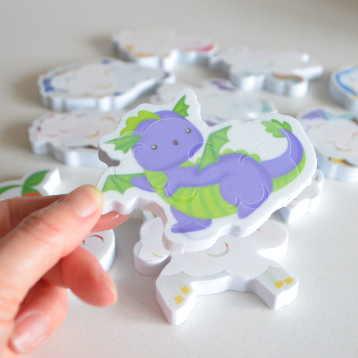 Colour Changing Bath Stickers Magical Creatures