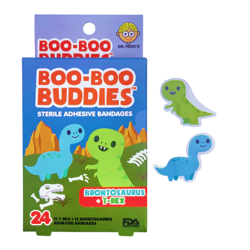 Amigos Boo-Boo - Brontosaurio y Tiranosaurio Rex