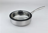 Acero Inoxidable Black Cube, Sartén con Tapa, 24 cm de diámetro, 2.8 L