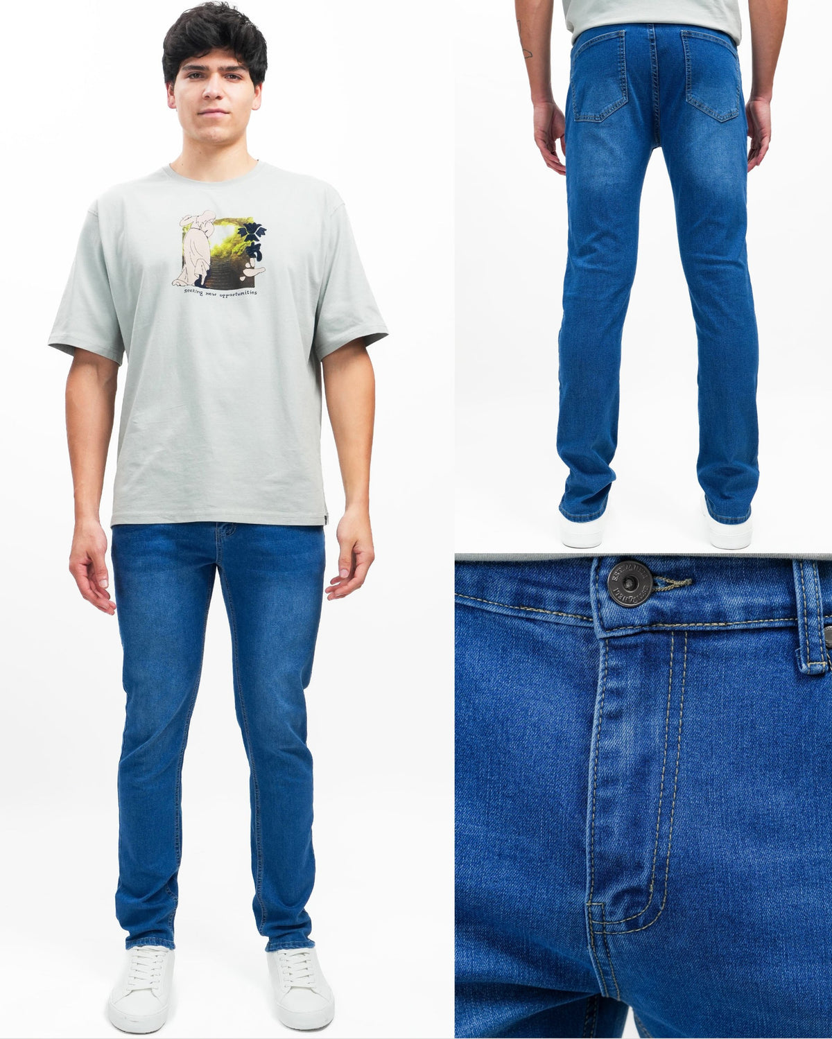 Caballero Pantalón Vaquero Azul