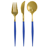 Bella Cutlery Gold/ Blue  Handle