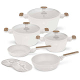 10 pcs Cookware Set Grey