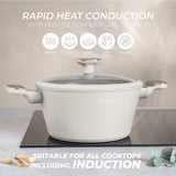10 pcs Cookware Set Grey