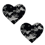 Vogue Encaje Negro I Heart U Cubre Pezones