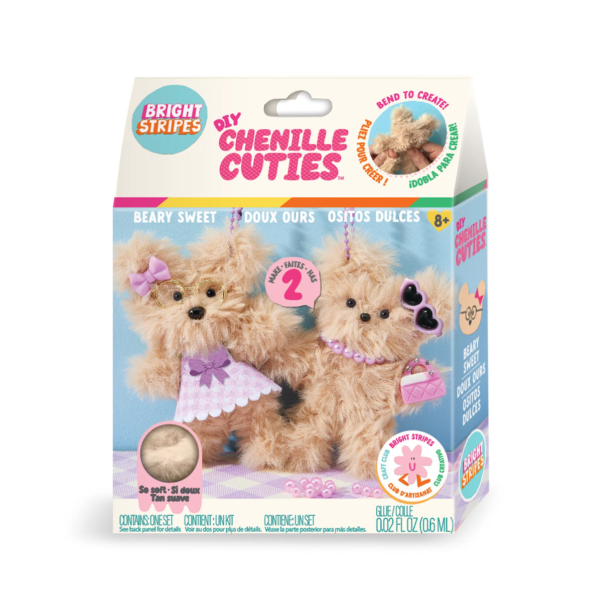 Manualidades con chenilla: Un osito muy dulce