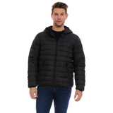 Faux Packable Jacket Black