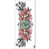 Tatuaje de hueso de rubí rojo y belleza