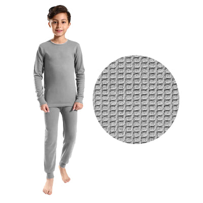 2 Set Boys Thermal Heather Grey