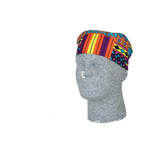 Gorro con estampado africano - B
