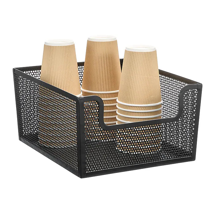 12 x 10 x 6  Frame Dip Front Basket Matte Black