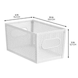 10 x 6 x 5  Bin Matte White