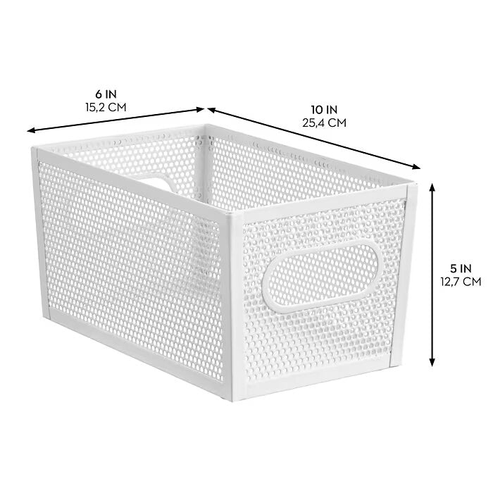 10 x 6 x 5  Bin Matte White