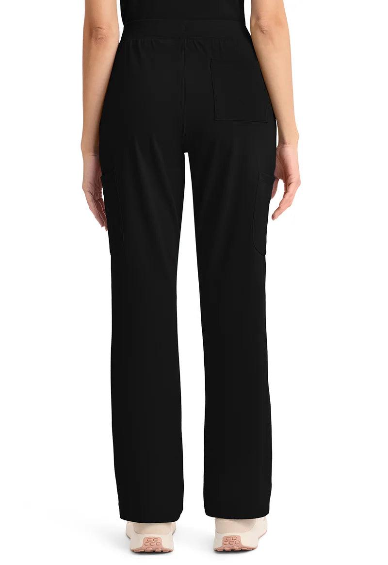Pantalón de uniforme pierna recta negro