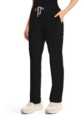 Pantalón de uniforme pierna recta negro