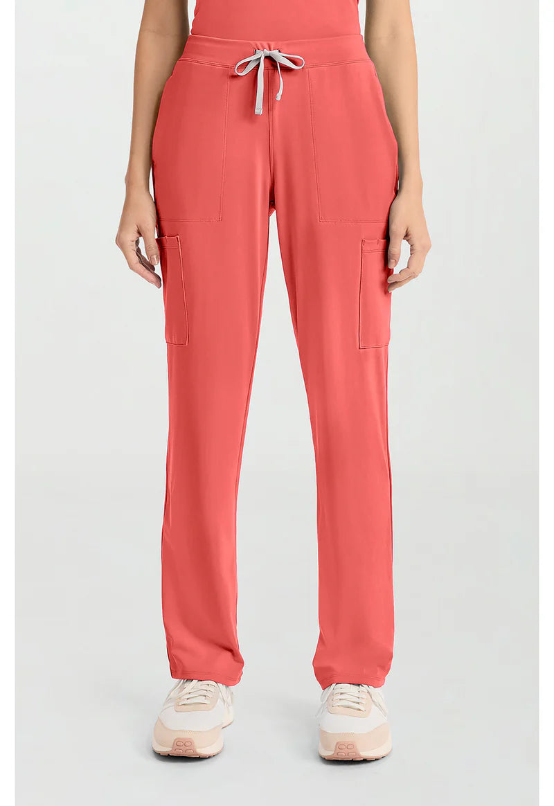 Straight Leg Scrub Pant True Coral