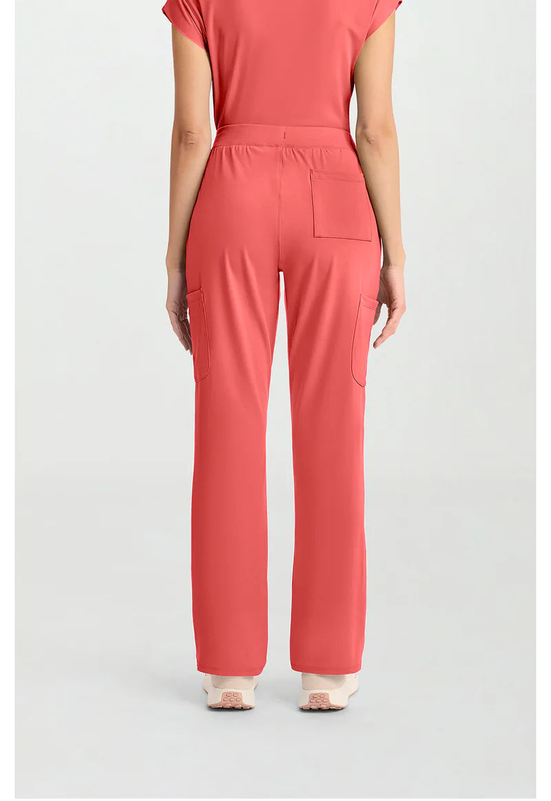 Straight Leg Scrub Pant True Coral