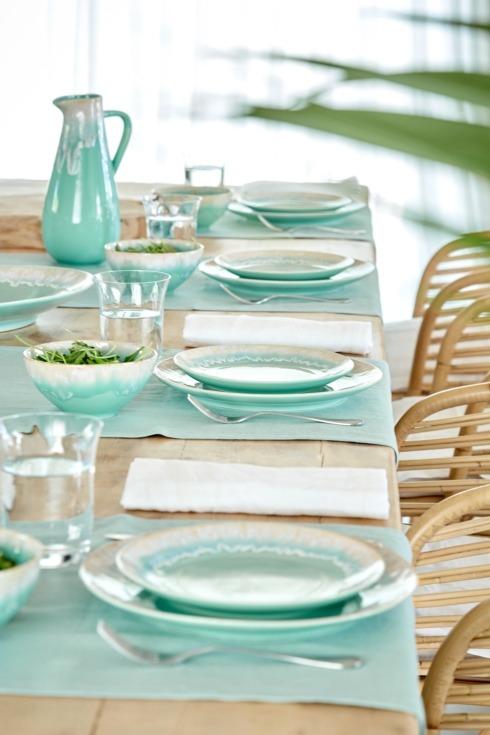 Plato llano, Toarmina Aqua 28 cm