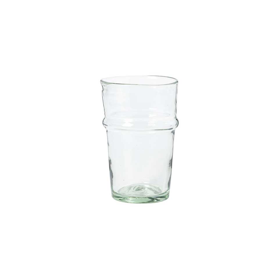 Vaso Alto de Vidrio Reciclado, 18oz Marisa Verde