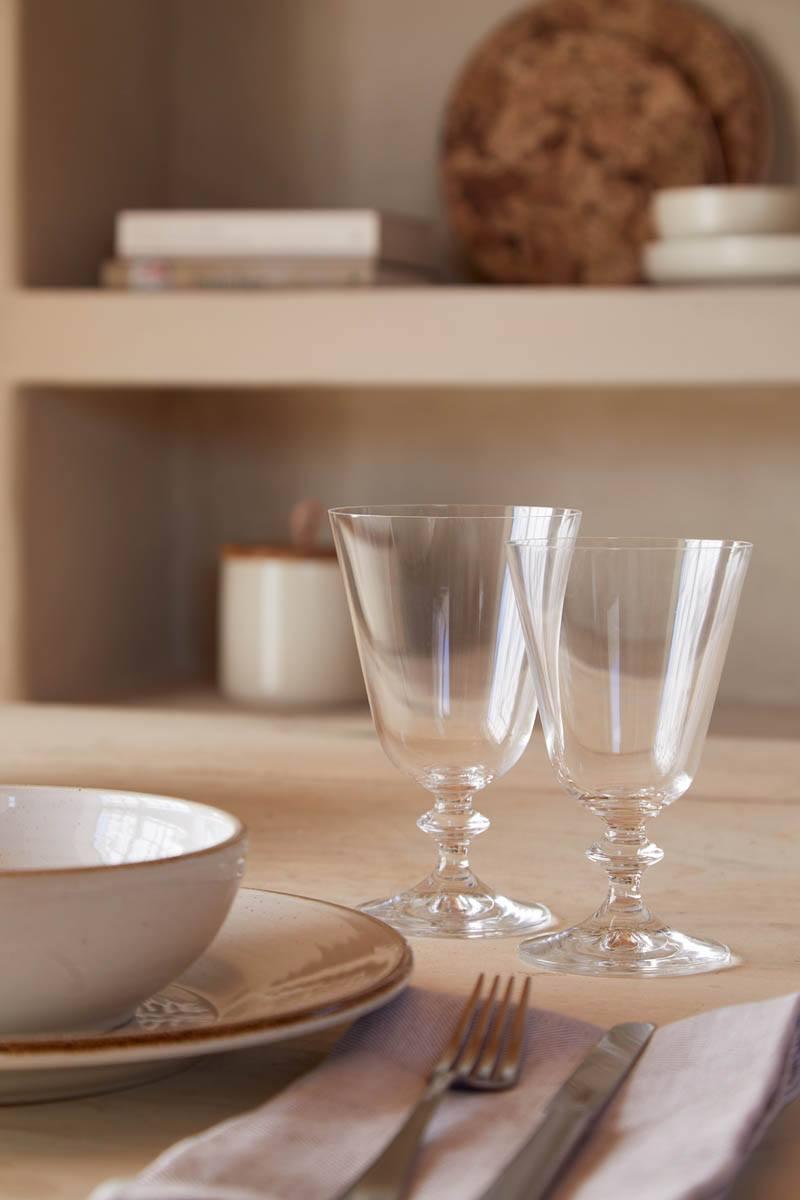 Vaso de agua de 12 oz Riva Transparente - Vidrio