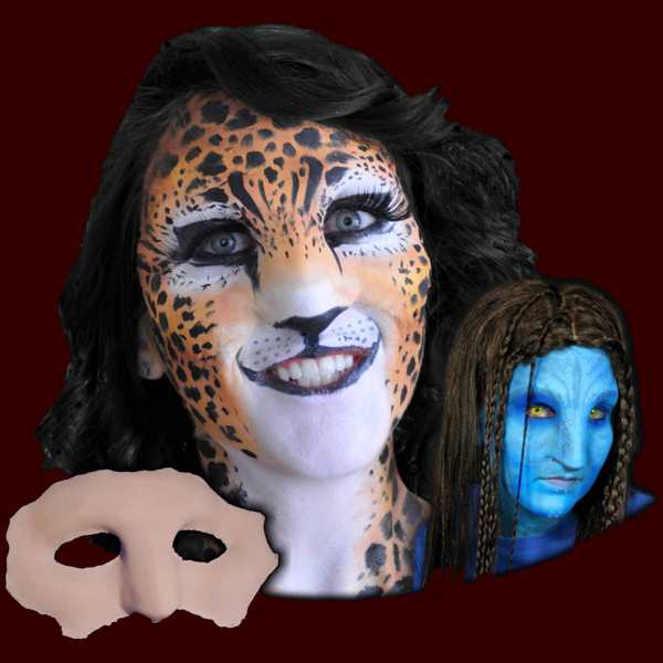Máscara protésica inspirada en el avatar nativo de un gato