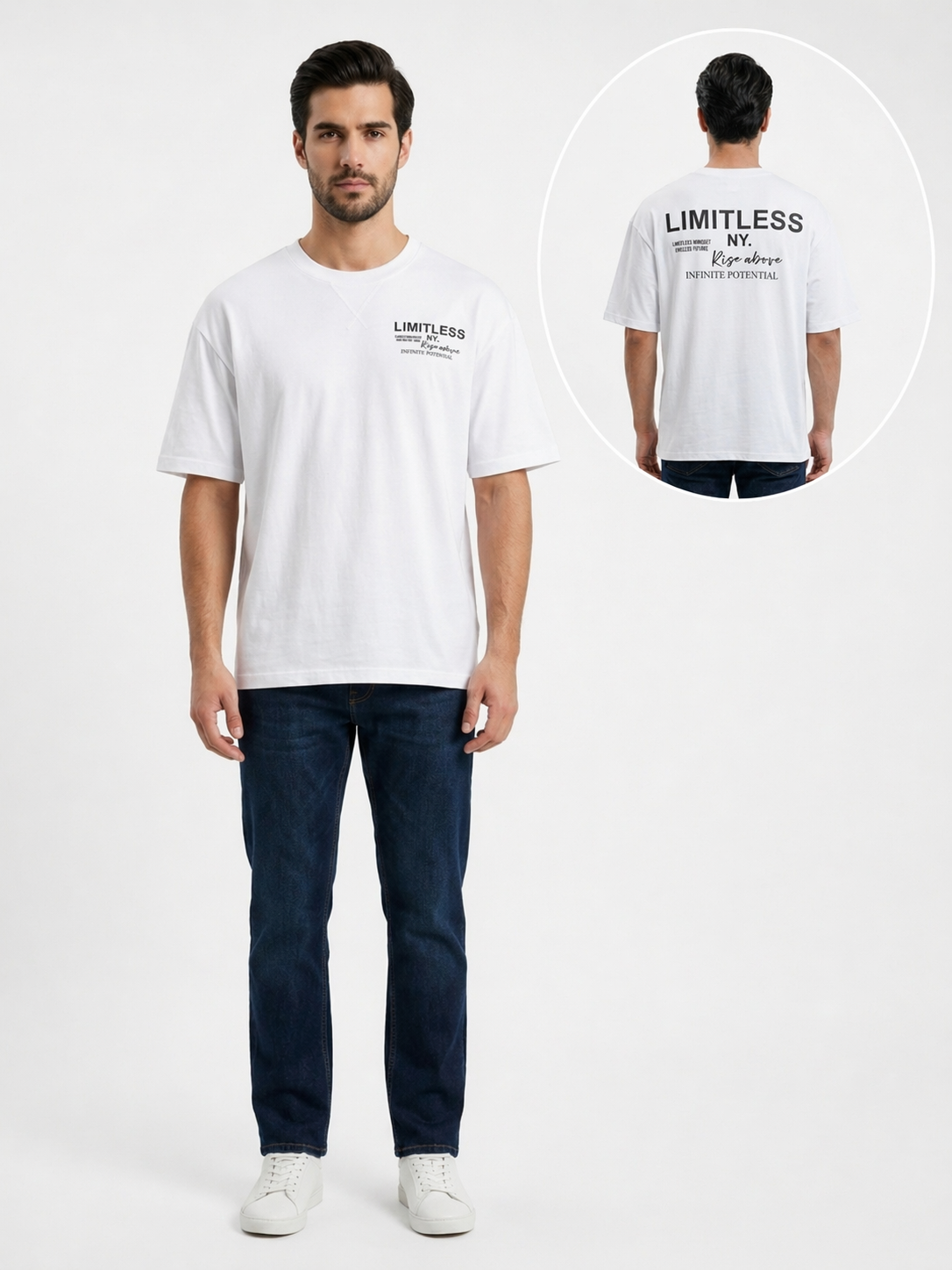 Sueter Caballero  Blanco Limitless Ny