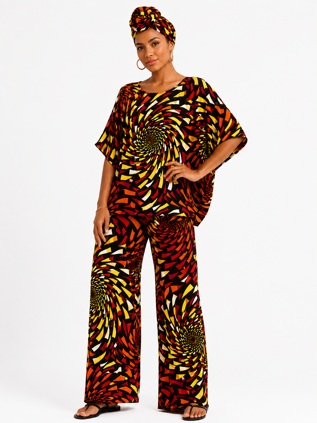 Anakara Print 2pcs Long Sleeve  - Etnia Negra