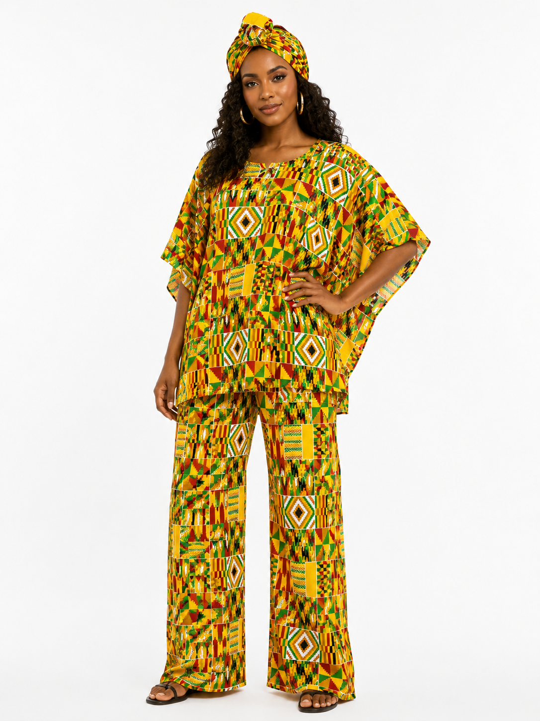Anakara Print 2pcs Long Sleeve  - Etnia Negra