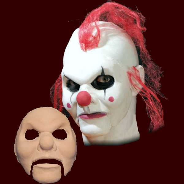 Máscara de marioneta de payaso espeluznante