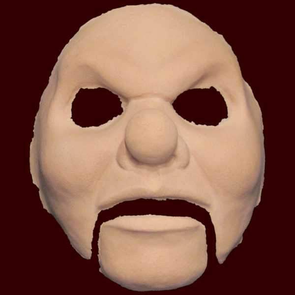 Máscara de marioneta de payaso espeluznante
