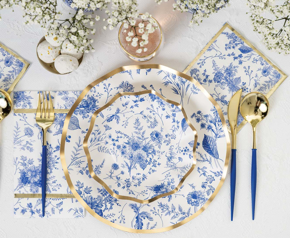 Bella Cutlery Gold/ Blue  Handle