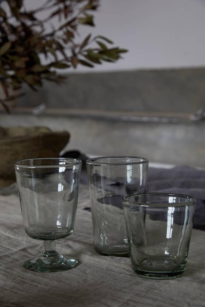 Copa de vino reciclada, Margarida Green de 12 oz