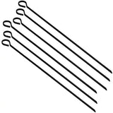 6 Piece Black Non-Stick Skewer Set